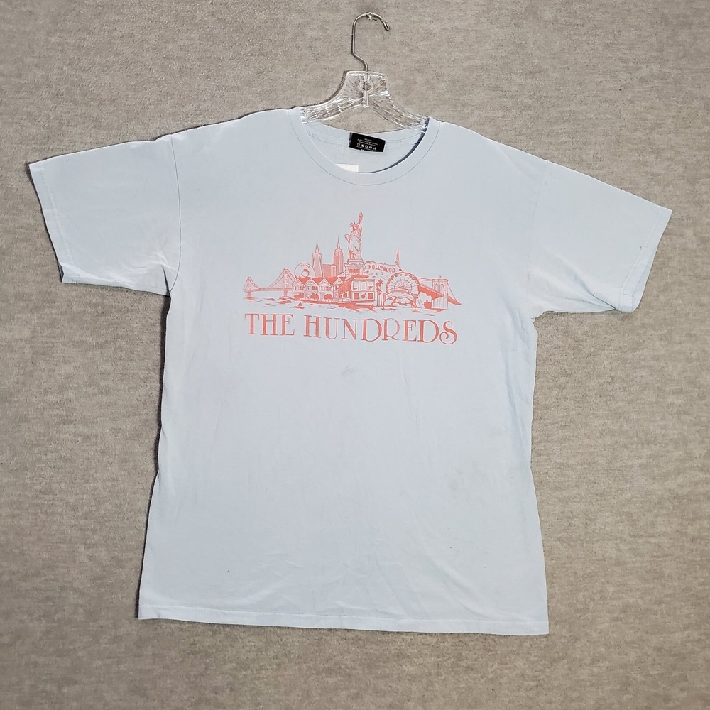 The Hundreds Men Shirt L Golden State Bridge Statue Of Liberty Hollywood READ